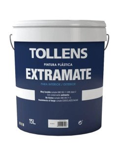 Pintura Plástica Extramate Tollens Blanco 15 Lt