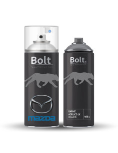 Pack Spray Pintura Bicapa Para Mazda Metalizado + Barniz...