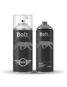 Pack Spray Pintura Bicapa Para Mini Metalizado + Barniz...