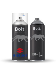 Pack Spray Pintura Bicapa Para Suzuki Metalizado + Barniz...