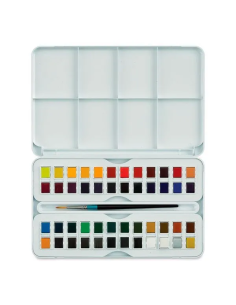 Estuche 48 Pastillas Acuarela Aquafine Daler Rowney