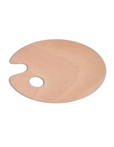 Paleta Madera Ovalada Mo-1 24X18 Cm