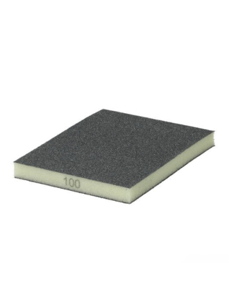 Caja 60 Esponjas Lija Doble Cara Norton P100 Medio 123X98X12,5 Mm