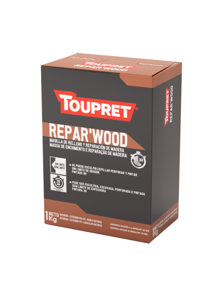 Toupret Masilla Reparación Madera Repar Wood 1 Kg