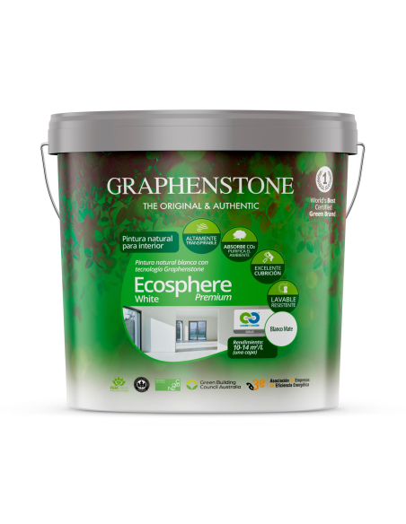 Pintura Interior a la Cal Ecológica Ecosphere Blanco 4 Lt