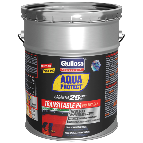 Silicona Liquida Aqua Protect P4 Transitable Ms Gris 20 Kg