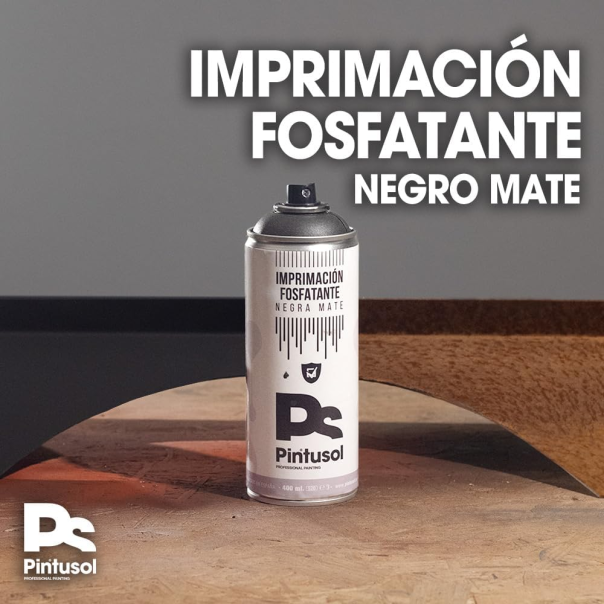 Spray Imprimación Fosfatante De Anclaje Negro Pintusol 400 Ml