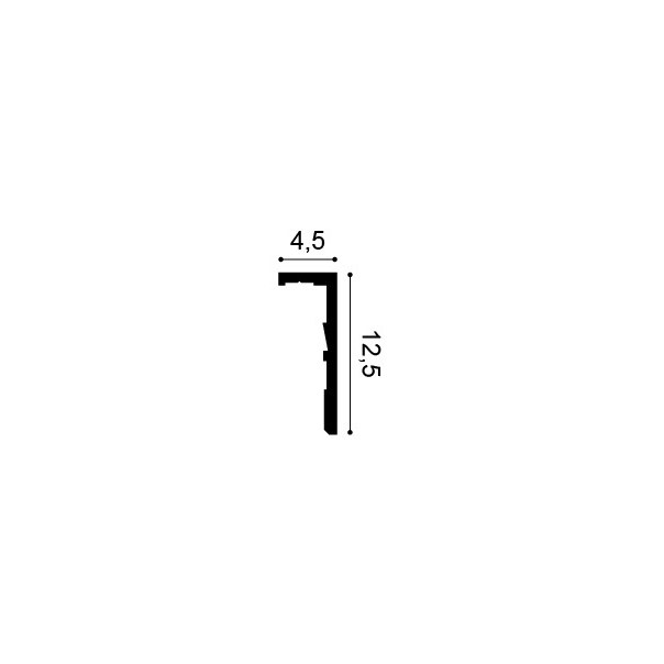 Orac Decor Cornisa 260X12,5x4,5 Cm Cx216-2600 Ledge