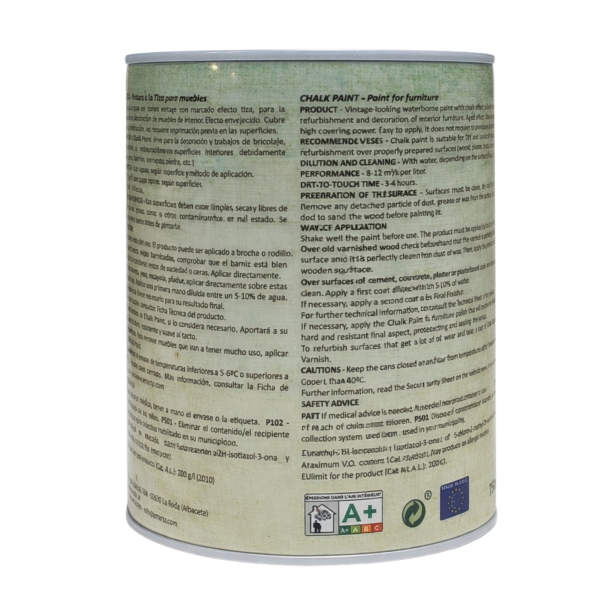 Chalk Paint Pintura A La Tiza Color Personalizado 750 Ml