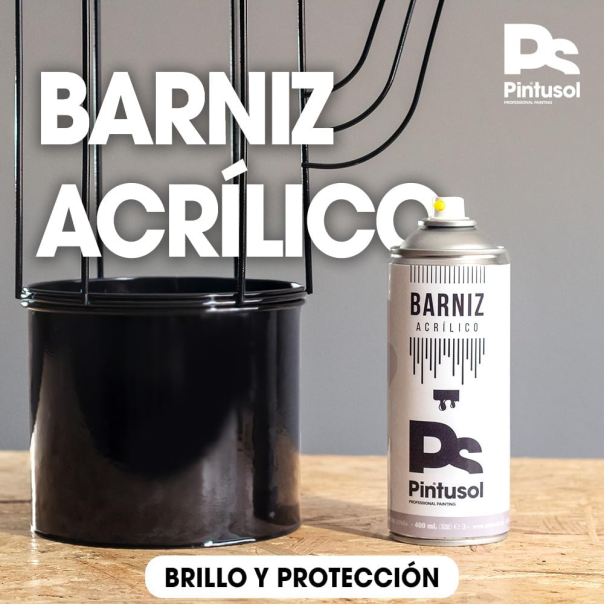 Spray Barniz Acrílico Brillante Pintusol 400 Ml