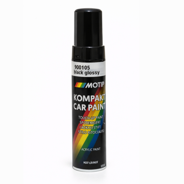 Pincel De Retoques Negro Brillante Liso Motip 12 Ml