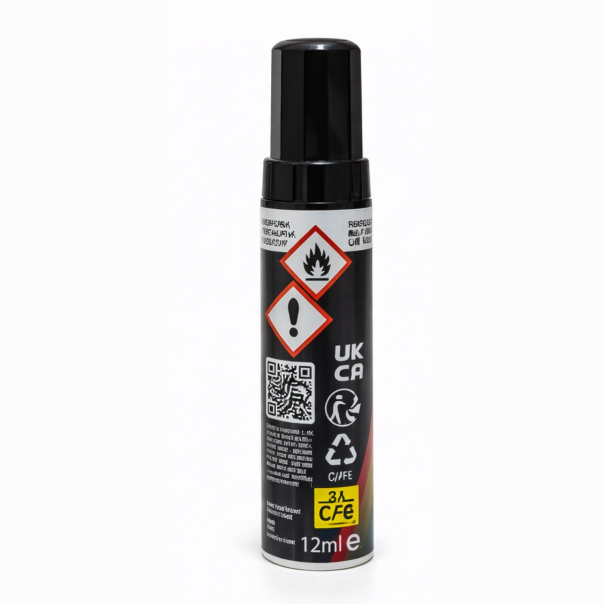 Pincel De Retoques Plata Llantas Brillante Liso Motip 12 Ml