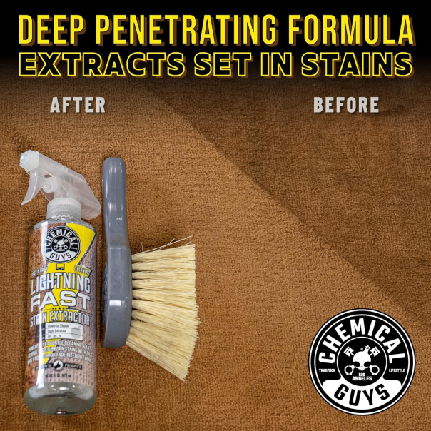 Chemical Guys Eliminador Manchas Ultrarapido Para Tejidos 473 Ml
