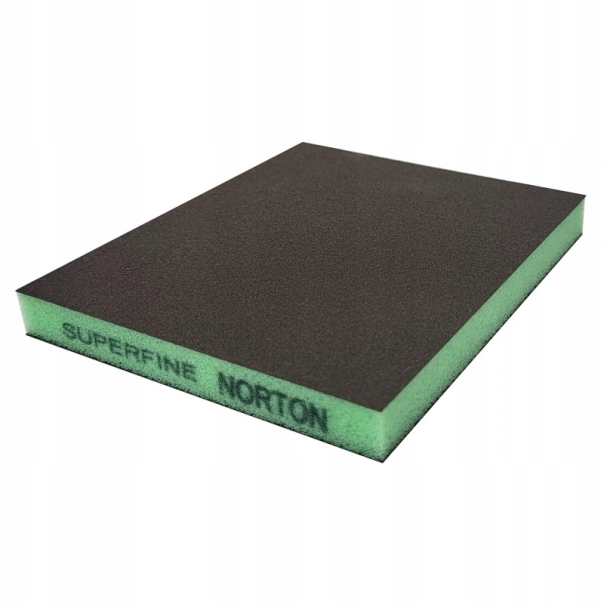 Caja 100 Esponjas Lija Doble Cara Norton Super Fina 120X98X12 Mm