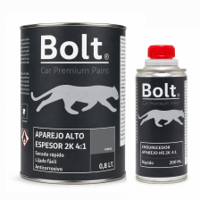 Kit Aparejo Alto Espesor Hs Rapid Gris 2K 4:1 Bolt 0,8 +...