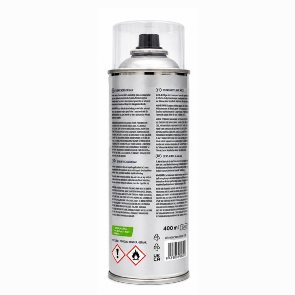 Spray Barniz Acrílico 2K Besa-Glass HS Brillante Besa 400 Ml