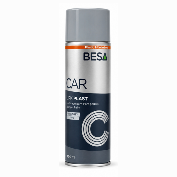 Spray Pintura Texturizada Para Plásticos Gris Oscuro Urkiplast 400 Ml