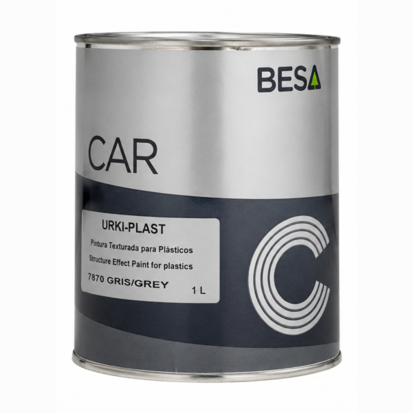 Pintura Texturizada Para Plásticos Gris Oscuro Urkiplast 1 Lt